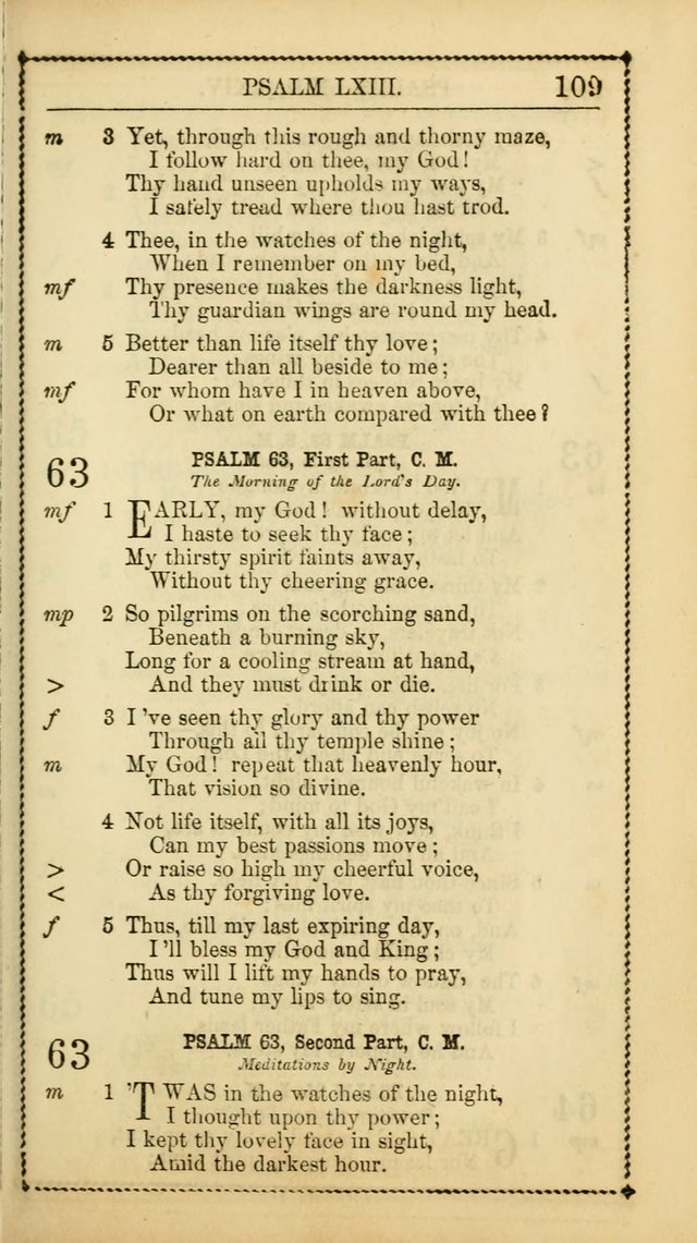 Church Psalmist: or, psalms and hymns, for the public, social and private use of Evangelical Christians. With Supplement. (53rd ed.) page 108