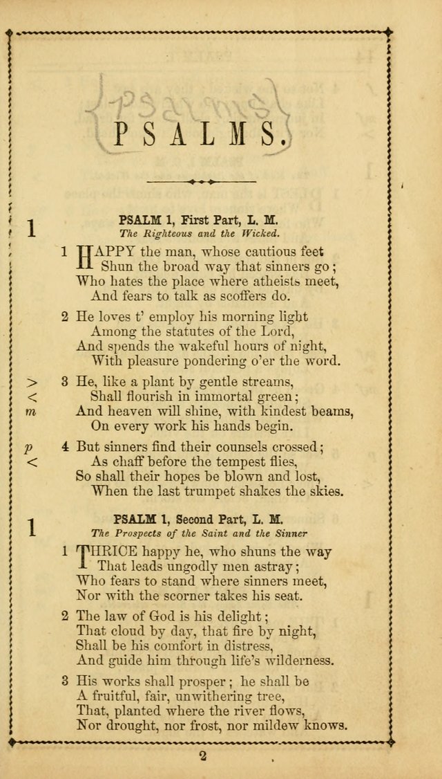 Church Psalmist: or, psalms and hymns, for the public, social and private use of Evangelical Christians. With Supplement. (53rd ed.) page 12