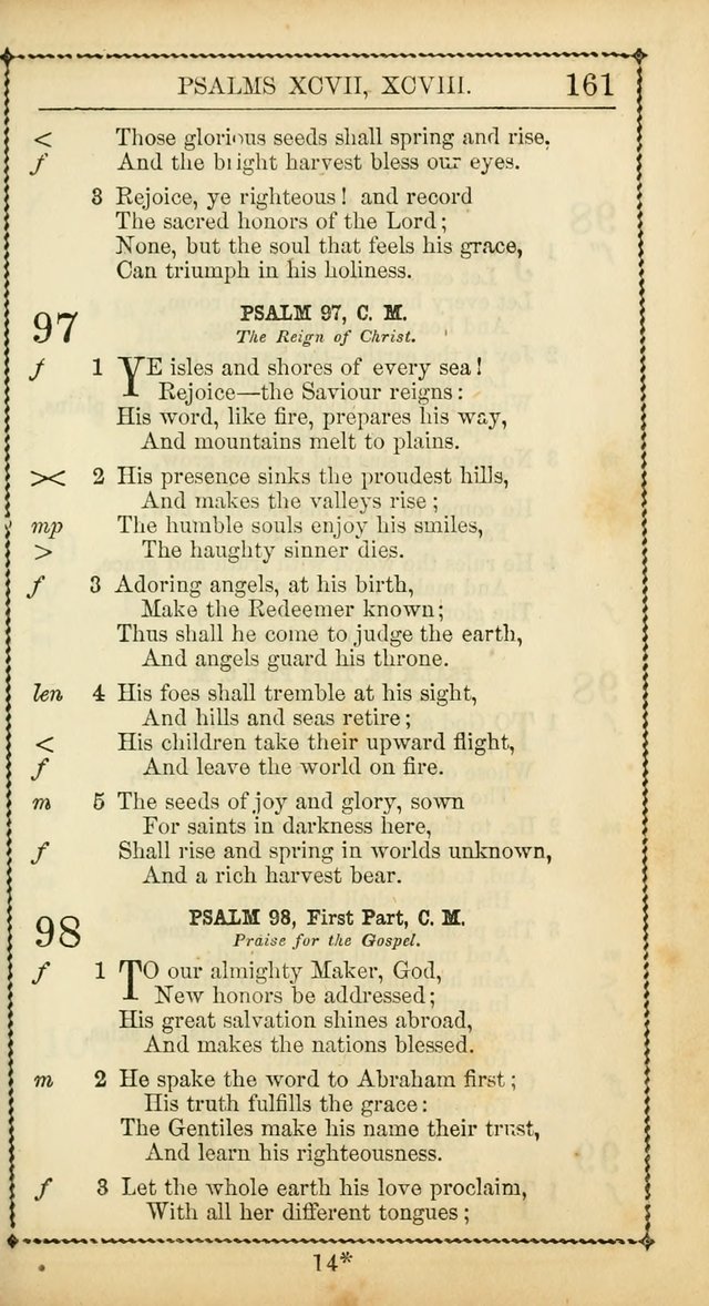 Church Psalmist: or, psalms and hymns, for the public, social and private use of Evangelical Christians. With Supplement. (53rd ed.) page 160