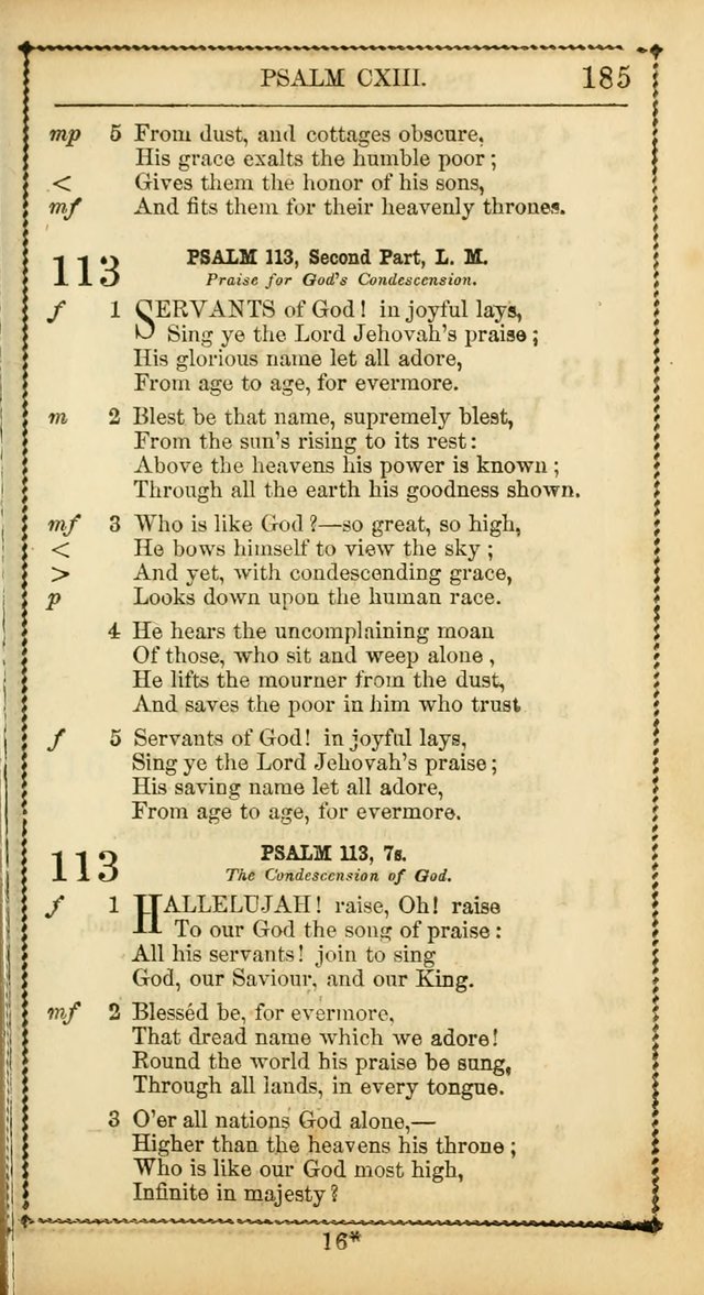 Church Psalmist: or, psalms and hymns, for the public, social and private use of Evangelical Christians. With Supplement. (53rd ed.) page 184