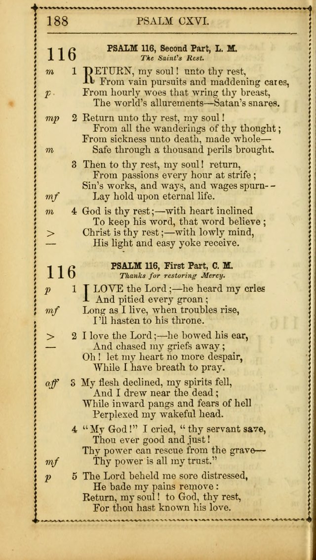 Church Psalmist: or, psalms and hymns, for the public, social and private use of Evangelical Christians. With Supplement. (53rd ed.) page 187