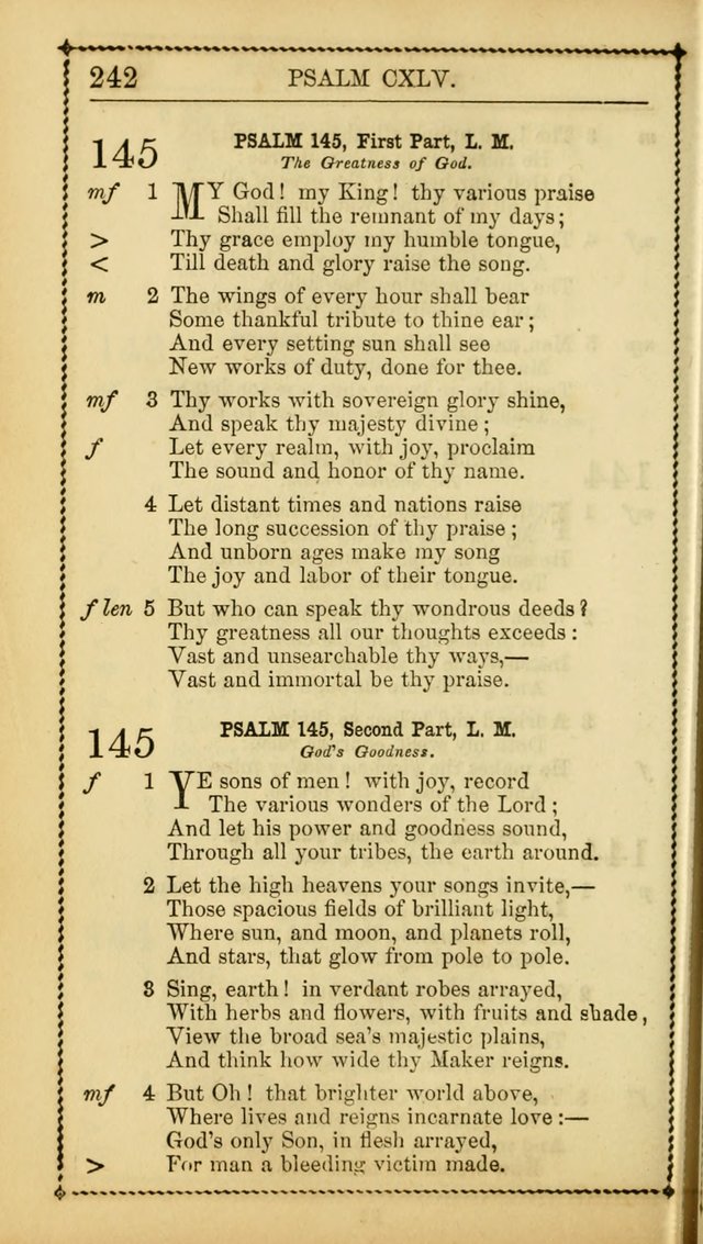 Church Psalmist: or, psalms and hymns, for the public, social and private use of Evangelical Christians. With Supplement. (53rd ed.) page 241