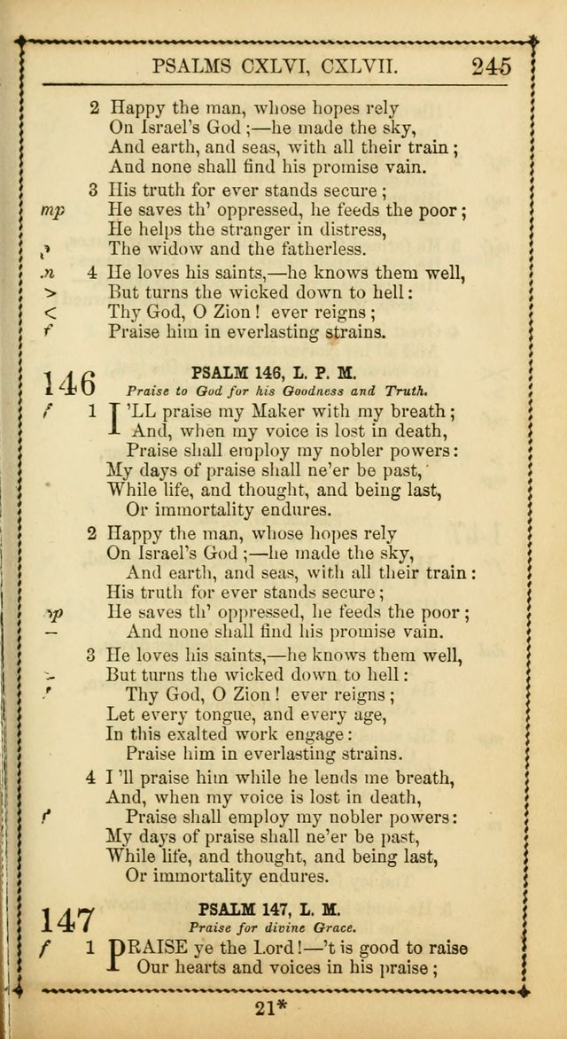 Church Psalmist: or, psalms and hymns, for the public, social and private use of Evangelical Christians. With Supplement. (53rd ed.) page 244