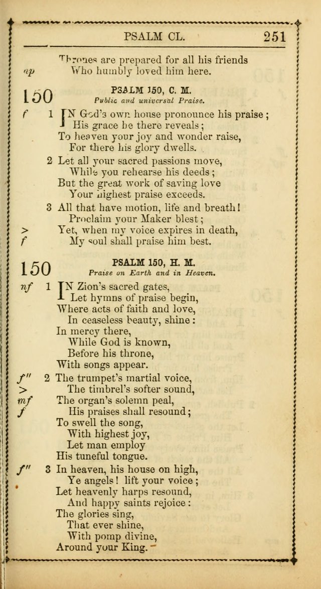 Church Psalmist: or, psalms and hymns, for the public, social and private use of Evangelical Christians. With Supplement. (53rd ed.) page 250