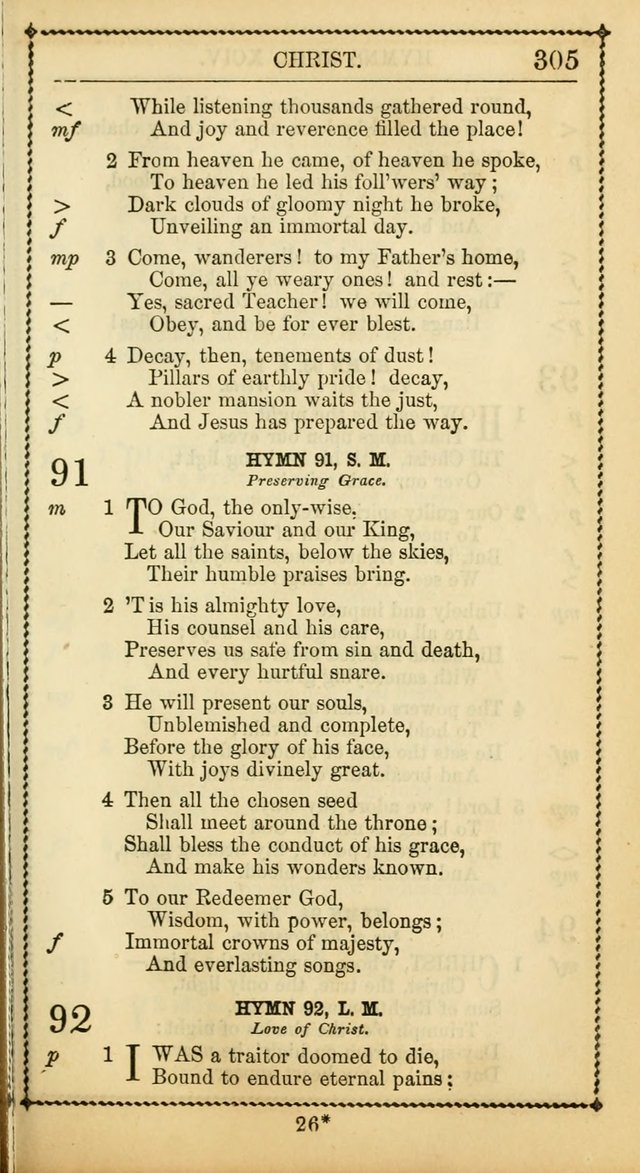 Church Psalmist: or, psalms and hymns, for the public, social and private use of Evangelical Christians. With Supplement. (53rd ed.) page 304