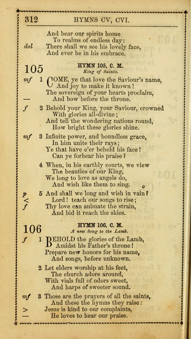 Church Psalmist: or, psalms and hymns, for the public, social and private use of Evangelical Christians. With Supplement. (53rd ed.) page 311