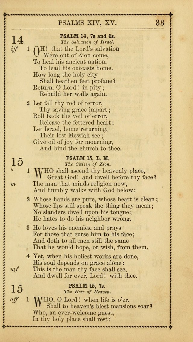 Church Psalmist: or, psalms and hymns, for the public, social and private use of Evangelical Christians. With Supplement. (53rd ed.) page 32