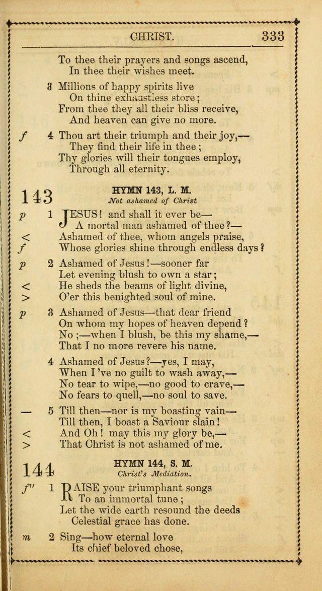 Church Psalmist: or, psalms and hymns, for the public, social and private use of Evangelical Christians. With Supplement. (53rd ed.) page 332