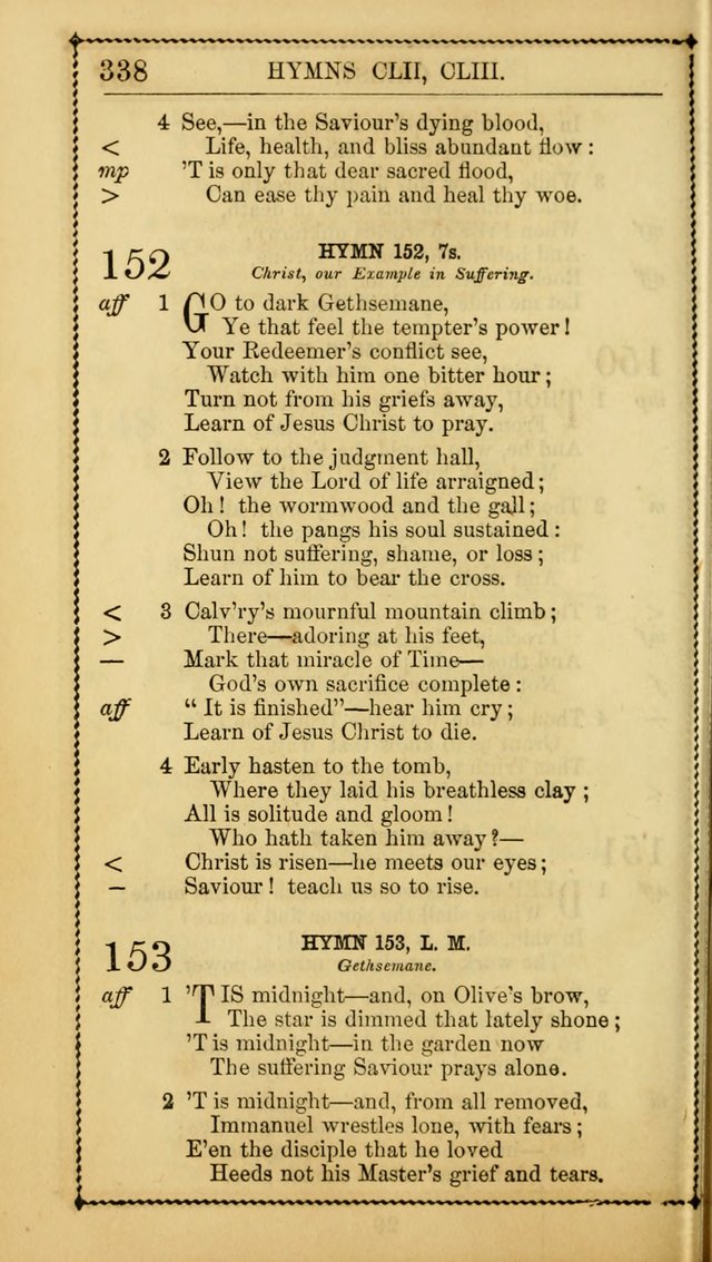 Church Psalmist: or, psalms and hymns, for the public, social and private use of Evangelical Christians. With Supplement. (53rd ed.) page 337