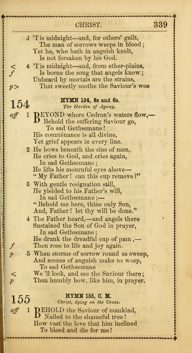 Church Psalmist: or, psalms and hymns, for the public, social and private use of Evangelical Christians. With Supplement. (53rd ed.) page 338