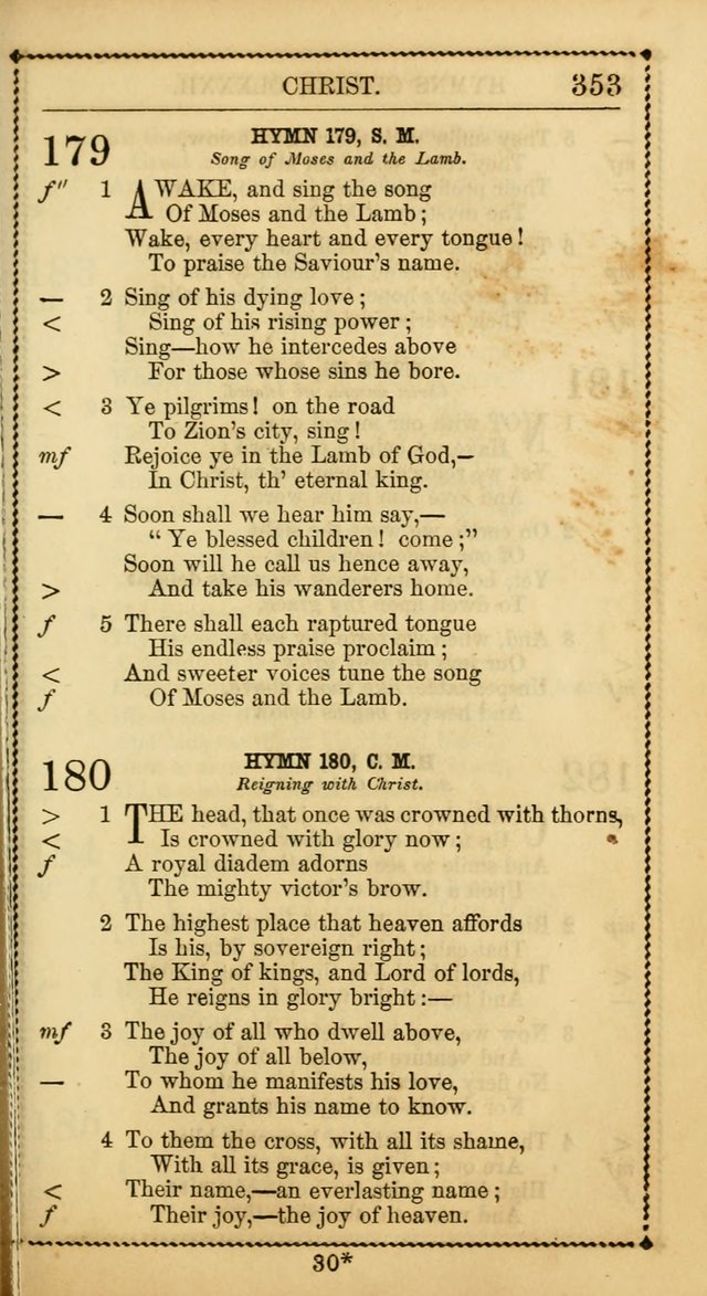 Church Psalmist: or, psalms and hymns, for the public, social and private use of Evangelical Christians. With Supplement. (53rd ed.) page 352