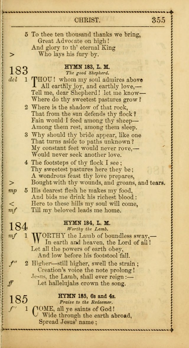 Church Psalmist: or, psalms and hymns, for the public, social and private use of Evangelical Christians. With Supplement. (53rd ed.) page 354