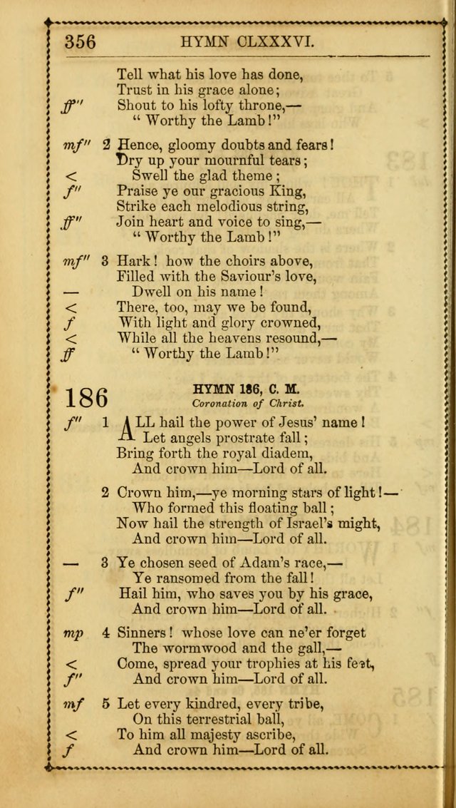 Church Psalmist: or, psalms and hymns, for the public, social and private use of Evangelical Christians. With Supplement. (53rd ed.) page 355