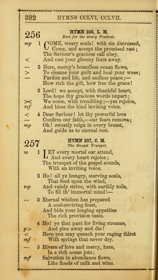 Church Psalmist: or, psalms and hymns, for the public, social and private use of Evangelical Christians. With Supplement. (53rd ed.) page 391