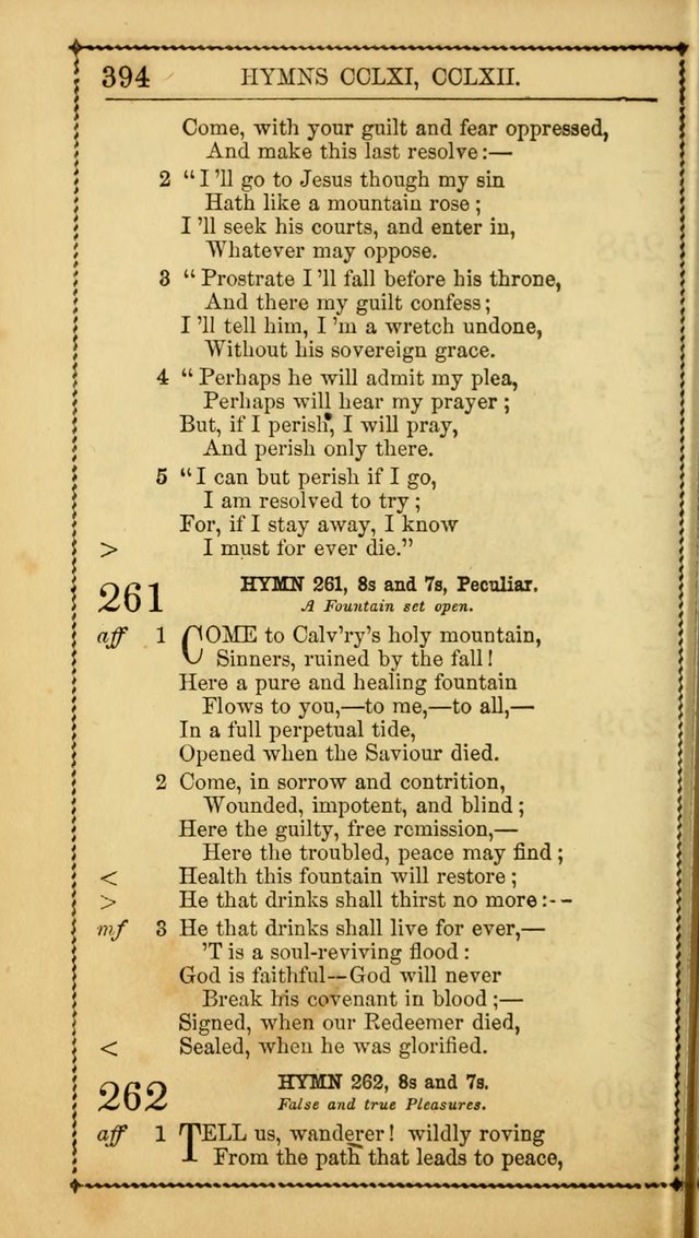 Church Psalmist: or, psalms and hymns, for the public, social and private use of Evangelical Christians. With Supplement. (53rd ed.) page 393