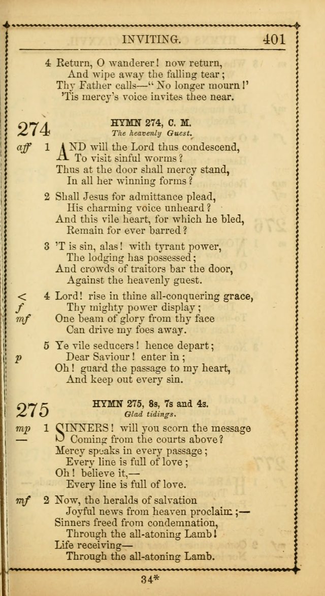 Church Psalmist: or, psalms and hymns, for the public, social and private use of Evangelical Christians. With Supplement. (53rd ed.) page 400