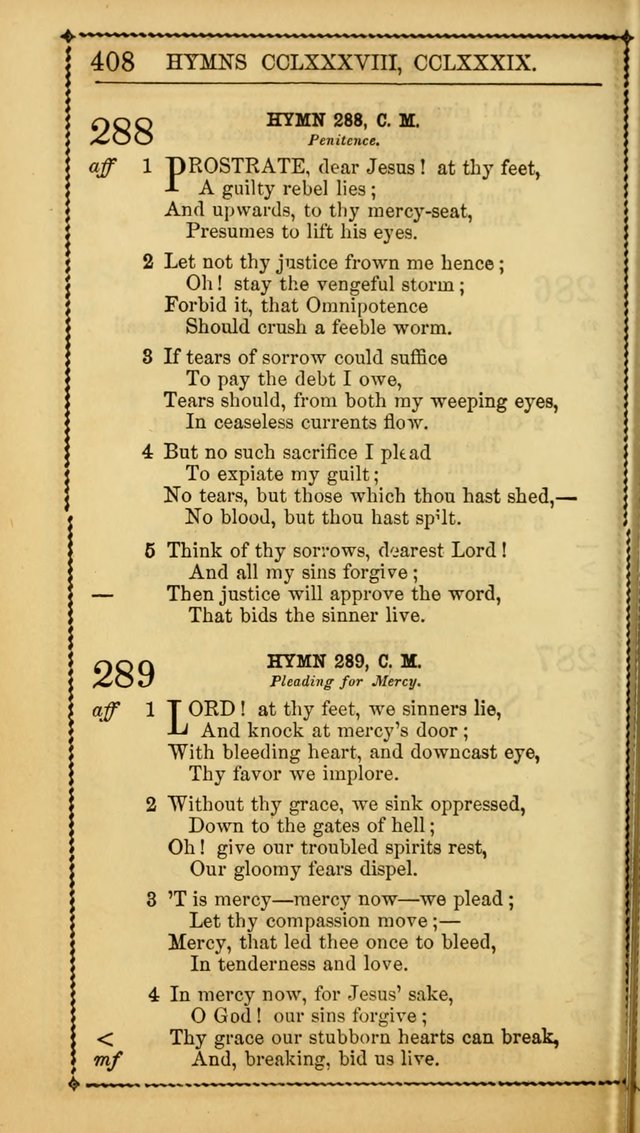 Church Psalmist: or, psalms and hymns, for the public, social and private use of Evangelical Christians. With Supplement. (53rd ed.) page 407