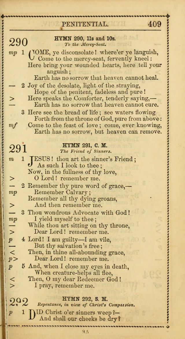 Church Psalmist: or, psalms and hymns, for the public, social and private use of Evangelical Christians. With Supplement. (53rd ed.) page 408