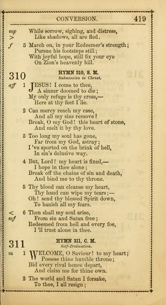 Church Psalmist: or, psalms and hymns, for the public, social and private use of Evangelical Christians. With Supplement. (53rd ed.) page 418