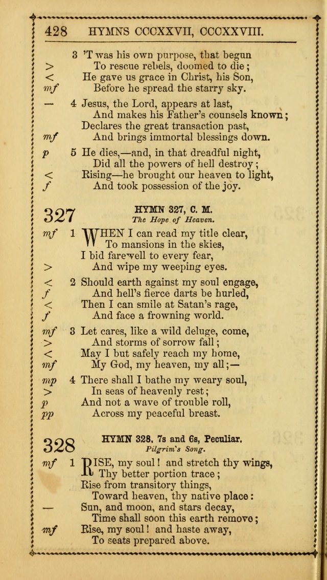 Church Psalmist: or, psalms and hymns, for the public, social and private use of Evangelical Christians. With Supplement. (53rd ed.) page 427