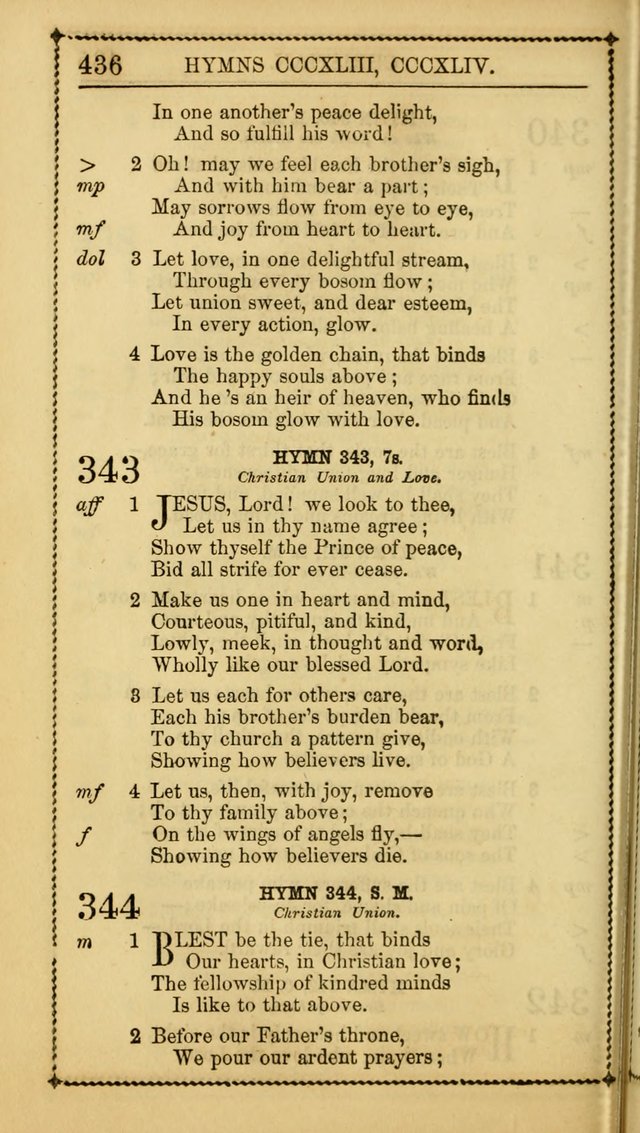 Church Psalmist: or, psalms and hymns, for the public, social and private use of Evangelical Christians. With Supplement. (53rd ed.) page 435