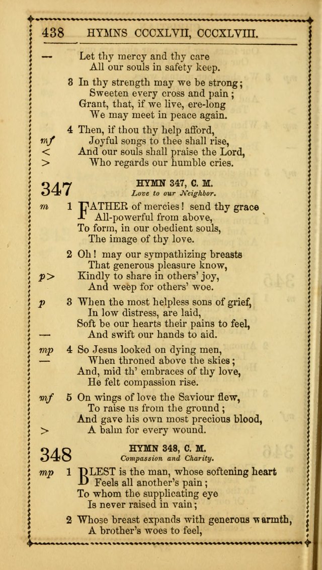 Church Psalmist: or, psalms and hymns, for the public, social and private use of Evangelical Christians. With Supplement. (53rd ed.) page 437