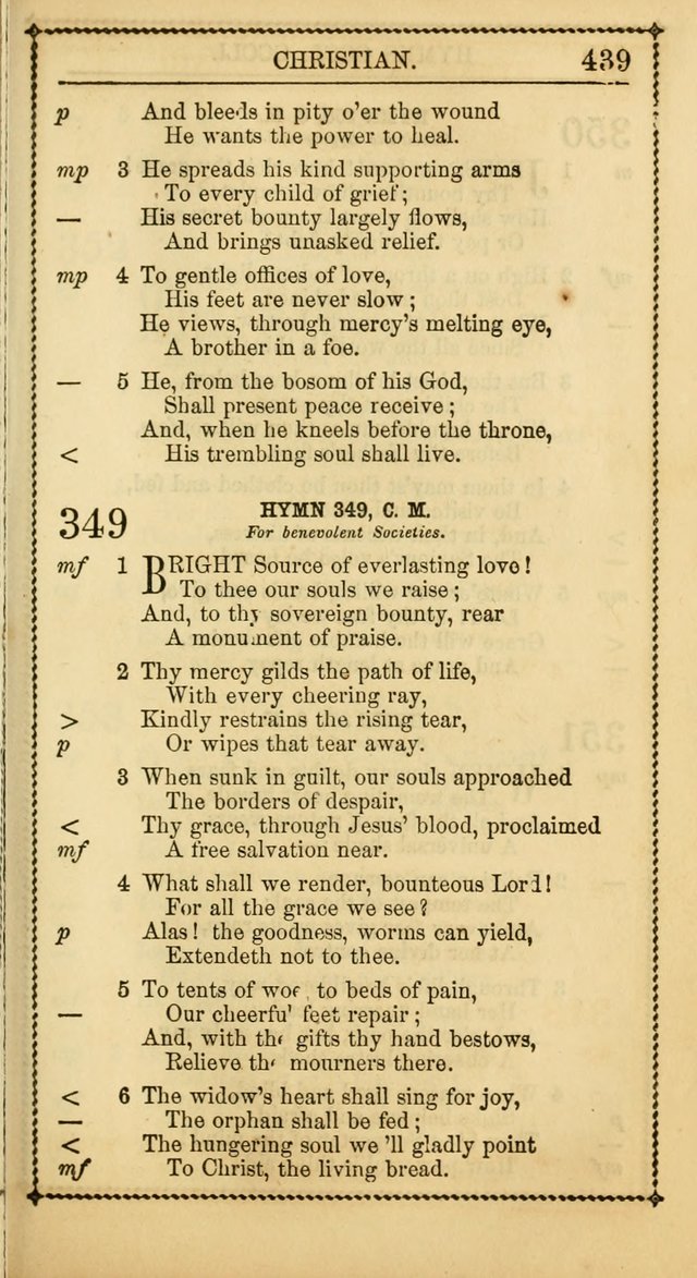 Church Psalmist: or, psalms and hymns, for the public, social and private use of Evangelical Christians. With Supplement. (53rd ed.) page 438