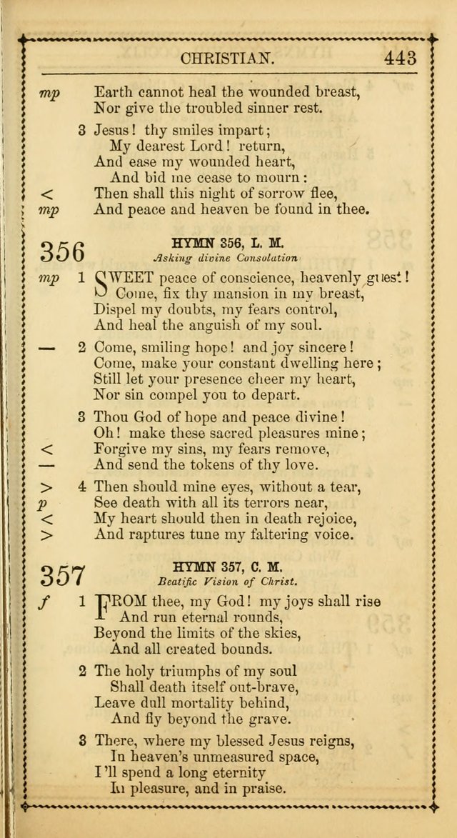 Church Psalmist: or, psalms and hymns, for the public, social and private use of Evangelical Christians. With Supplement. (53rd ed.) page 442