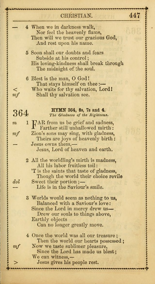 Church Psalmist: or, psalms and hymns, for the public, social and private use of Evangelical Christians. With Supplement. (53rd ed.) page 446