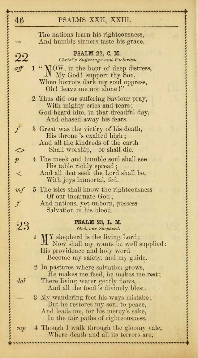 Church Psalmist: or, psalms and hymns, for the public, social and private use of Evangelical Christians. With Supplement. (53rd ed.) page 45