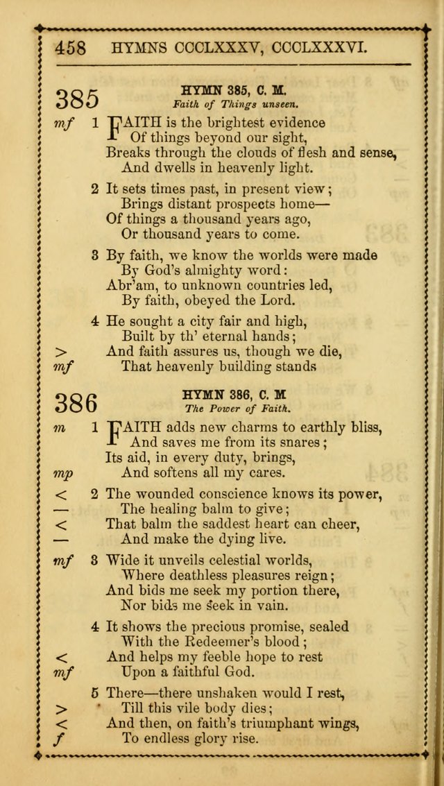 Church Psalmist: or, psalms and hymns, for the public, social and private use of Evangelical Christians. With Supplement. (53rd ed.) page 457