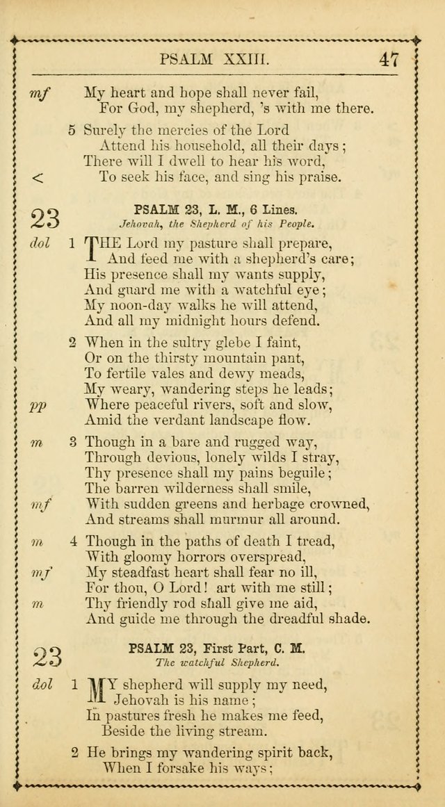 Church Psalmist: or, psalms and hymns, for the public, social and private use of Evangelical Christians. With Supplement. (53rd ed.) page 46