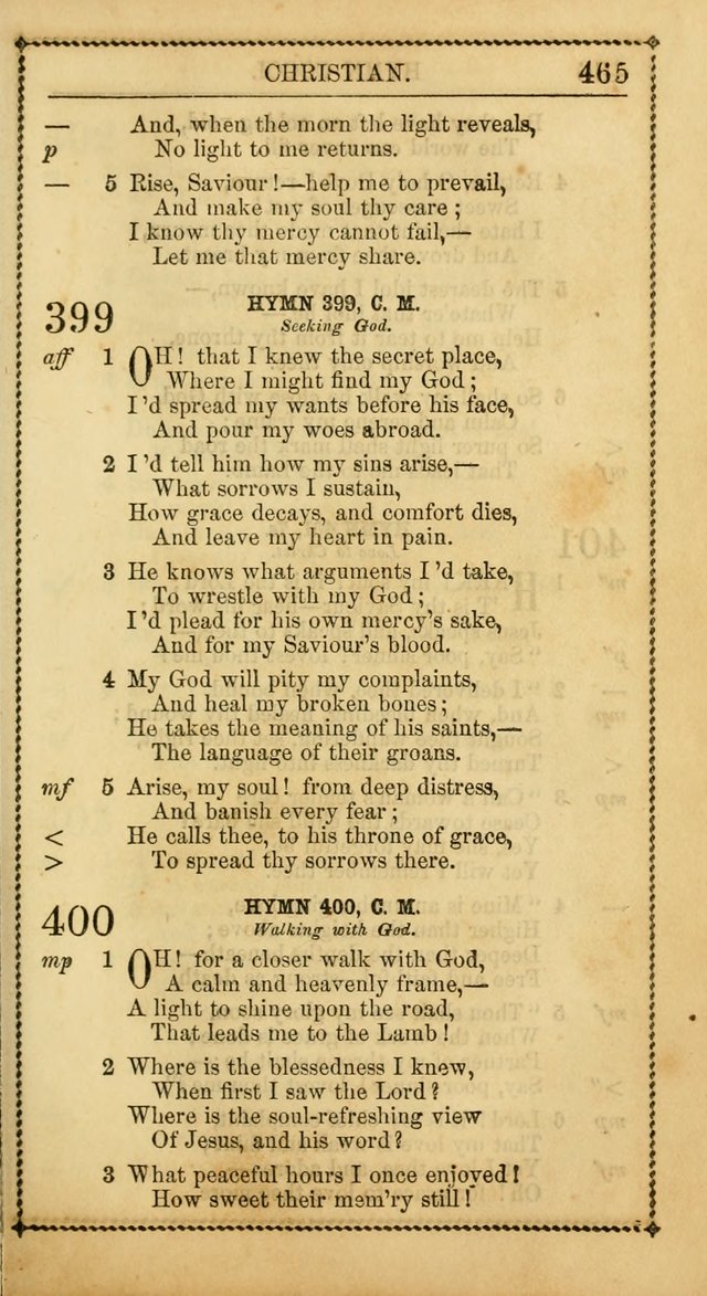 Church Psalmist: or, psalms and hymns, for the public, social and private use of Evangelical Christians. With Supplement. (53rd ed.) page 464