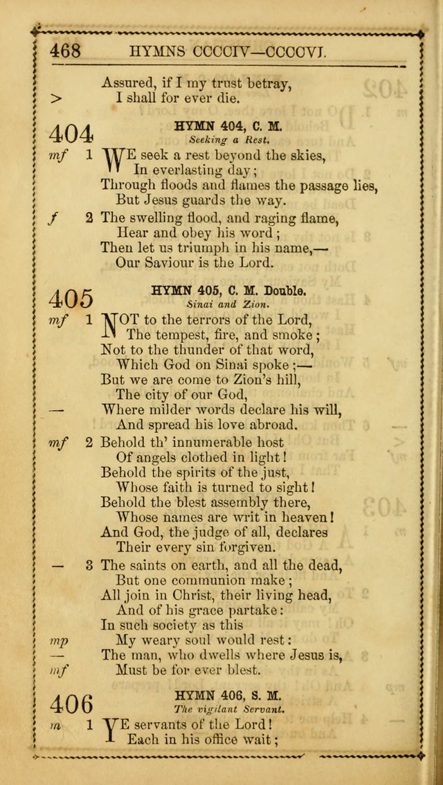 Church Psalmist: or, psalms and hymns, for the public, social and private use of Evangelical Christians. With Supplement. (53rd ed.) page 467