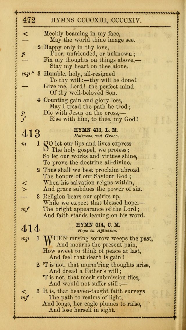 Church Psalmist: or, psalms and hymns, for the public, social and private use of Evangelical Christians. With Supplement. (53rd ed.) page 471