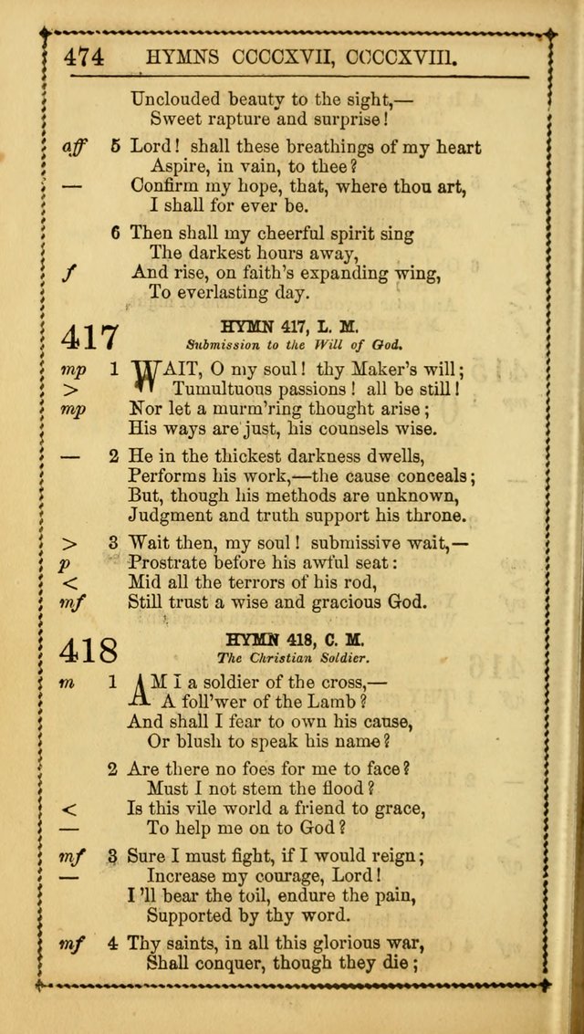 Church Psalmist: or, psalms and hymns, for the public, social and private use of Evangelical Christians. With Supplement. (53rd ed.) page 473