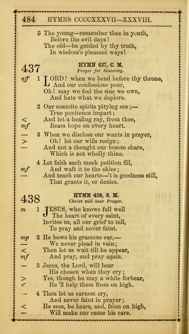 Church Psalmist: or, psalms and hymns, for the public, social and private use of Evangelical Christians. With Supplement. (53rd ed.) page 483