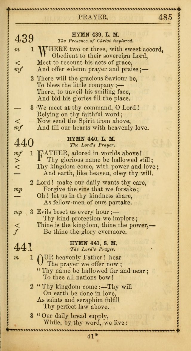 Church Psalmist: or, psalms and hymns, for the public, social and private use of Evangelical Christians. With Supplement. (53rd ed.) page 484