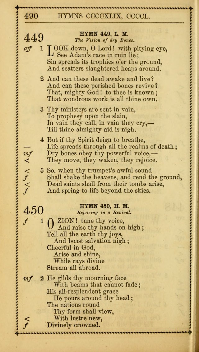 Church Psalmist: or, psalms and hymns, for the public, social and private use of Evangelical Christians. With Supplement. (53rd ed.) page 489