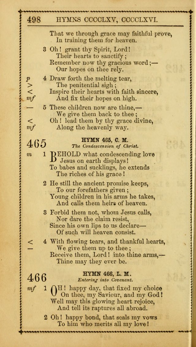 Church Psalmist: or, psalms and hymns, for the public, social and private use of Evangelical Christians. With Supplement. (53rd ed.) page 497