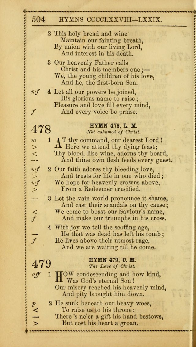 Church Psalmist: or, psalms and hymns, for the public, social and private use of Evangelical Christians. With Supplement. (53rd ed.) page 503