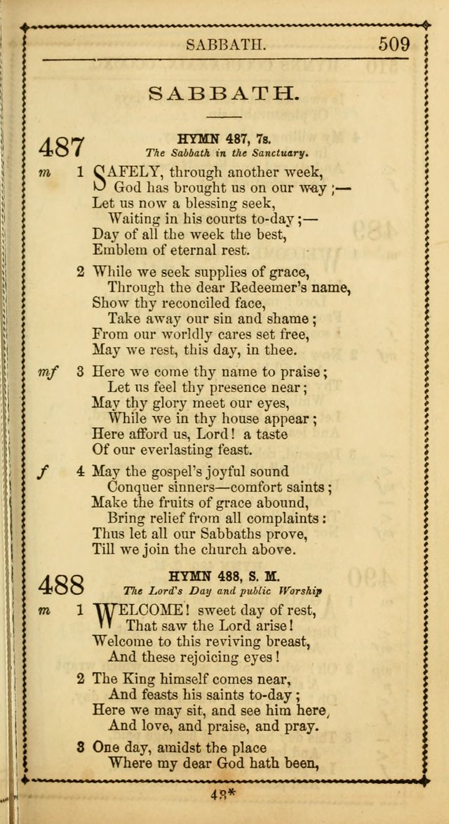 Church Psalmist: or, psalms and hymns, for the public, social and private use of Evangelical Christians. With Supplement. (53rd ed.) page 508