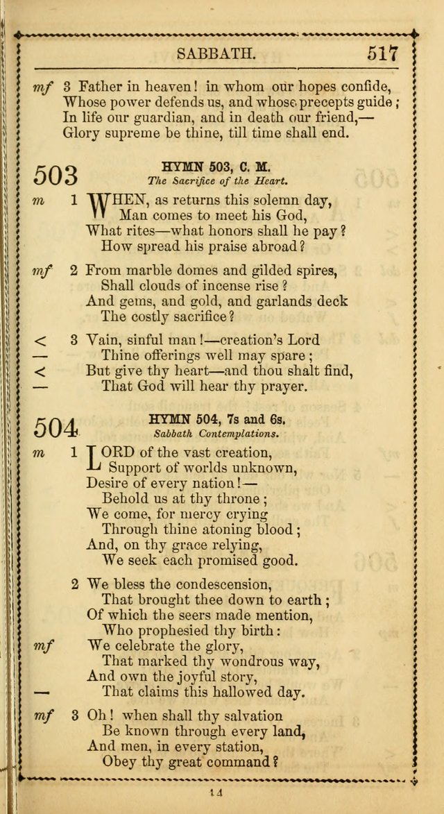 Church Psalmist: or, psalms and hymns, for the public, social and private use of Evangelical Christians. With Supplement. (53rd ed.) page 516