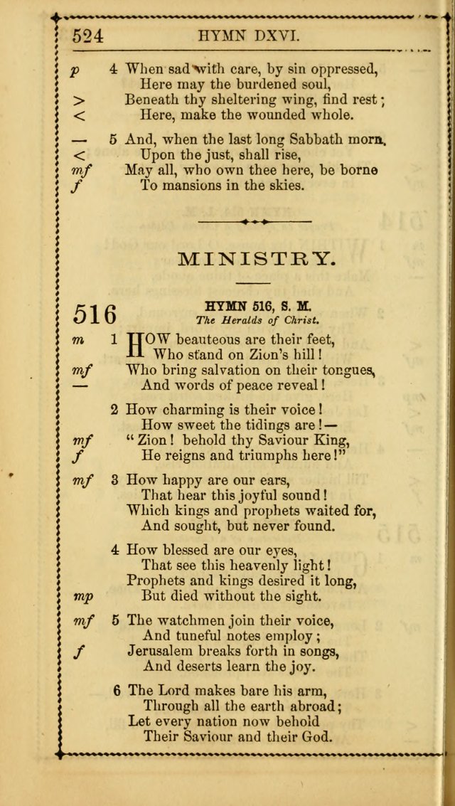 Church Psalmist: or, psalms and hymns, for the public, social and private use of Evangelical Christians. With Supplement. (53rd ed.) page 523