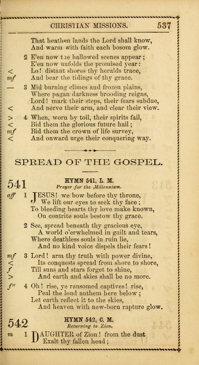 Church Psalmist: or, psalms and hymns, for the public, social and private use of Evangelical Christians. With Supplement. (53rd ed.) page 536