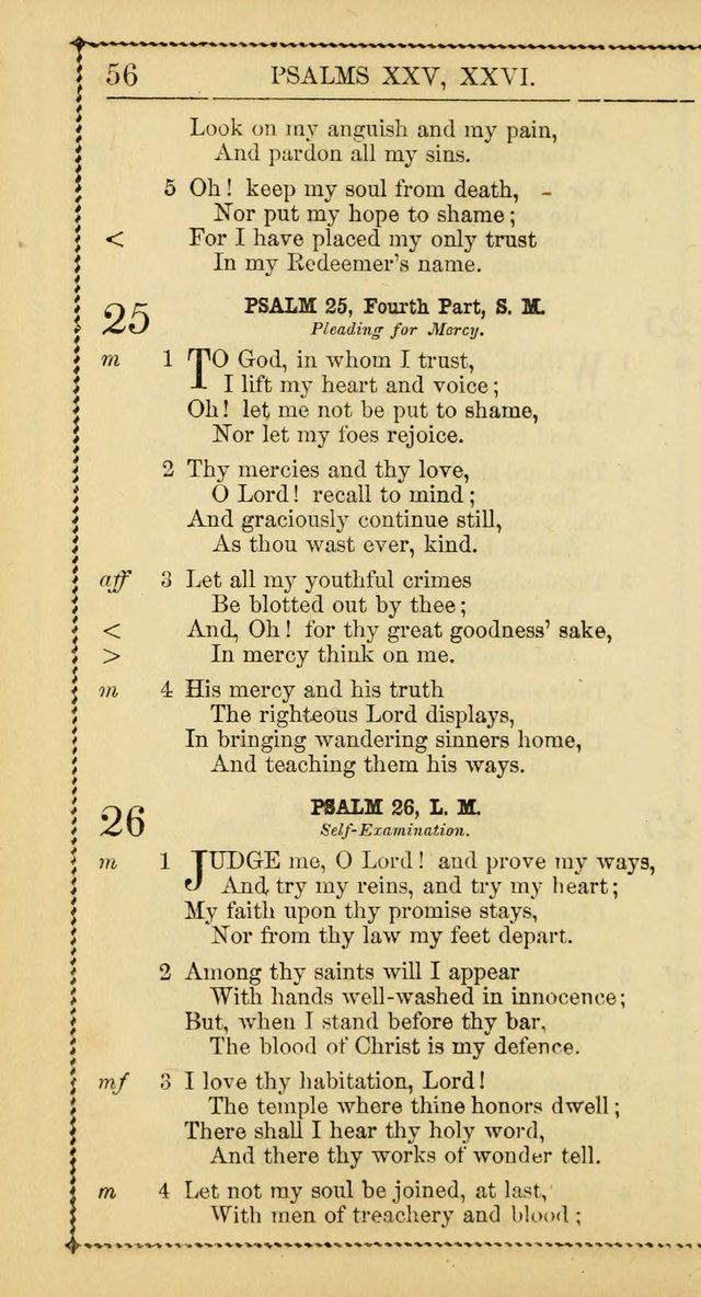 Church Psalmist: or, psalms and hymns, for the public, social and private use of Evangelical Christians. With Supplement. (53rd ed.) page 55