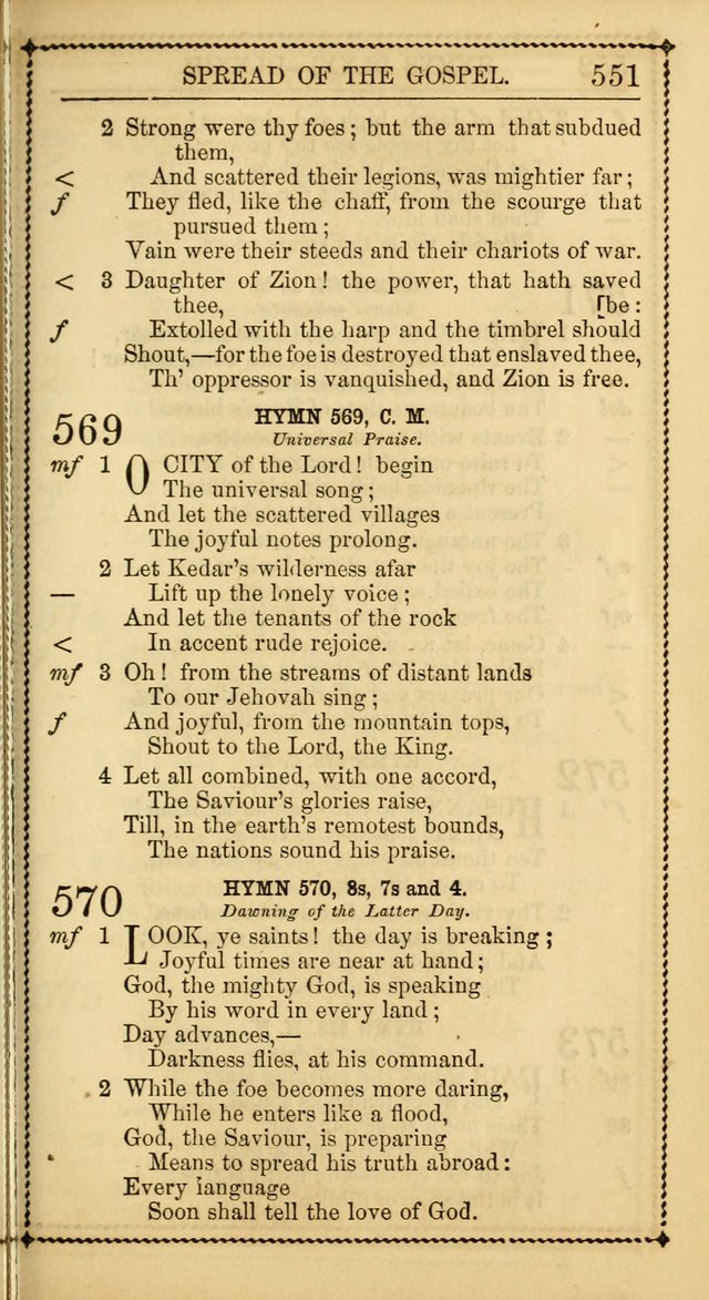 Church Psalmist: or, psalms and hymns, for the public, social and private use of Evangelical Christians. With Supplement. (53rd ed.) page 550