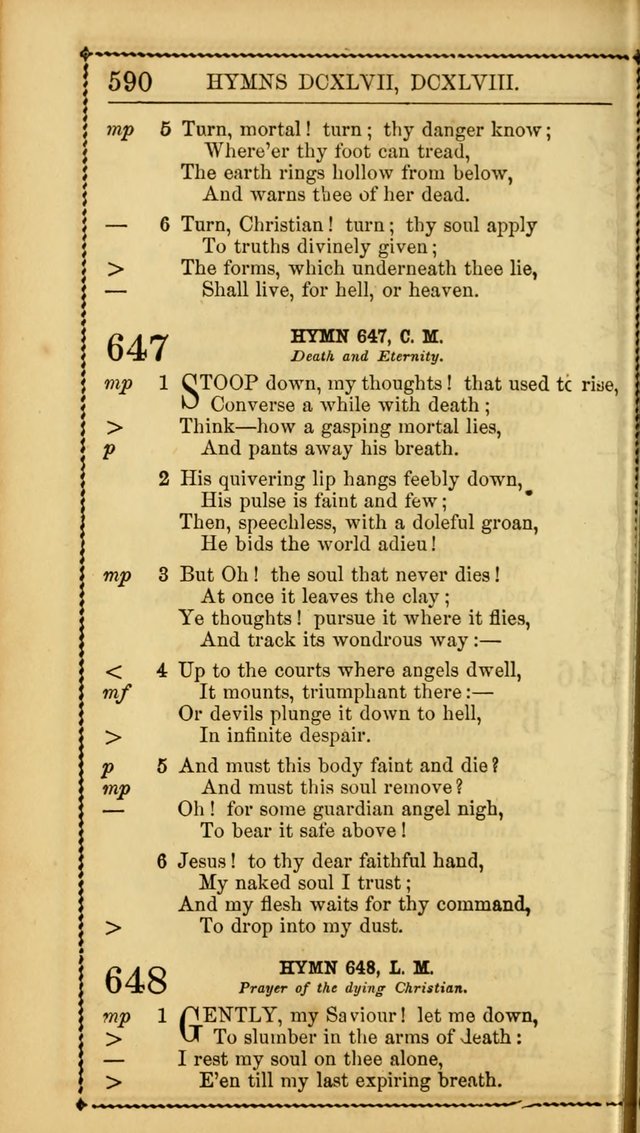 Church Psalmist: or, psalms and hymns, for the public, social and private use of Evangelical Christians. With Supplement. (53rd ed.) page 589