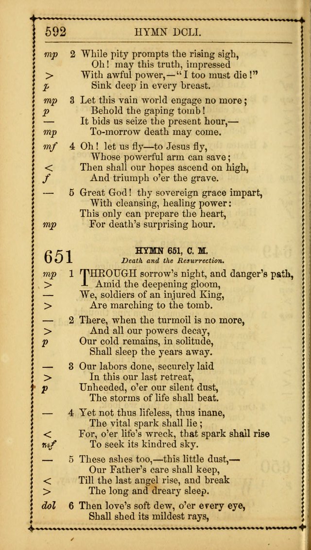 Church Psalmist: or, psalms and hymns, for the public, social and private use of Evangelical Christians. With Supplement. (53rd ed.) page 591