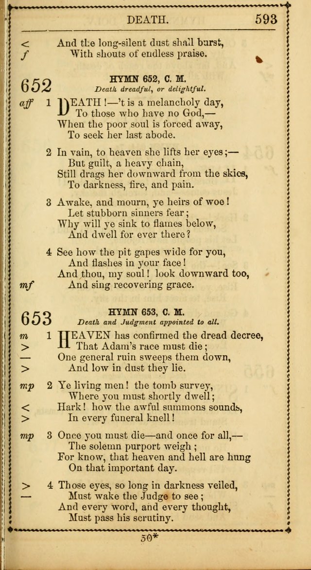 Church Psalmist: or, psalms and hymns, for the public, social and private use of Evangelical Christians. With Supplement. (53rd ed.) page 592